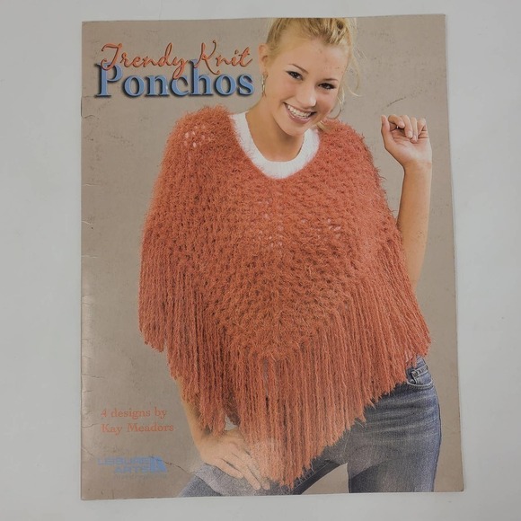 Crochet Knit for Girls and Dolls Afghans Ponchos Patterns Skein Project Magazine - Picture 4 of 7